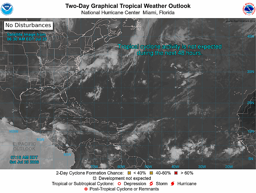 NHC 2-Day Atlantic Outlook